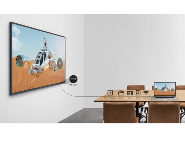 Maxhub 4K skjerm for konferansrom